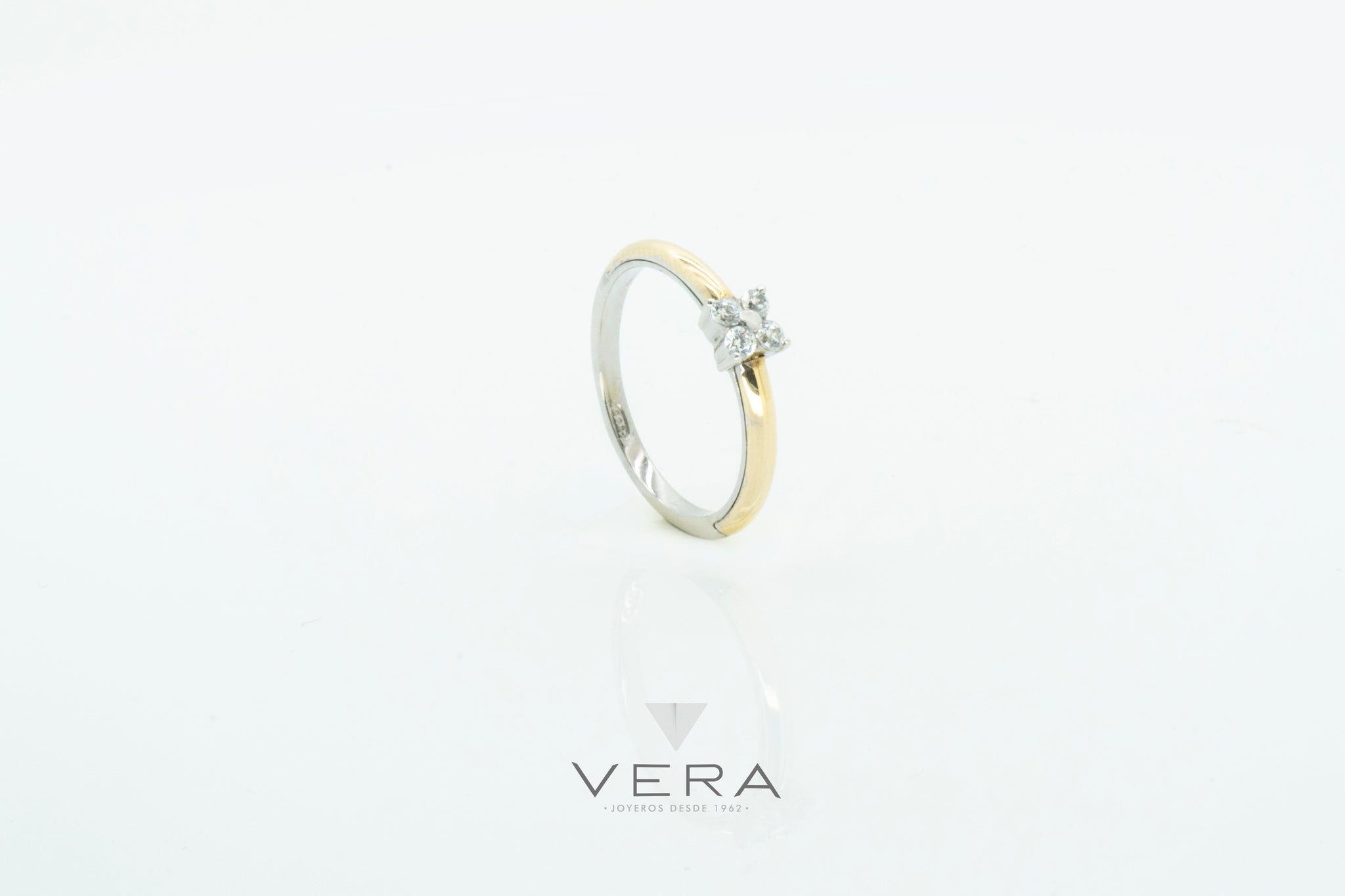Anillo Zara Plata Oro Vera Joyeros